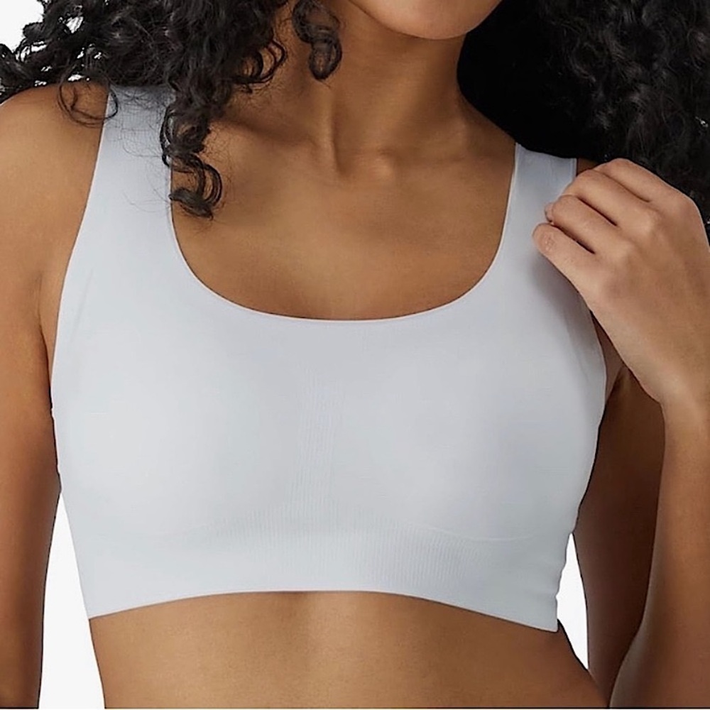 BALI 360 COMFORT FLEX FIT SEAMLESS BRA WIRELESS SOFT CUP White S